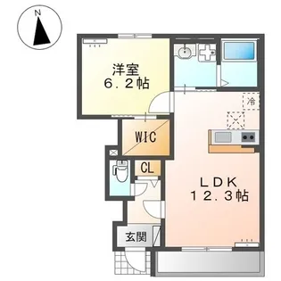 メゾン デュ リアン【0102号室】の間取り