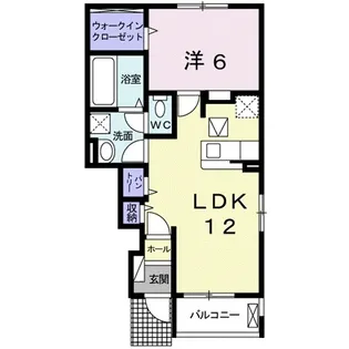シャーンス B【0104号室】の間取り