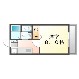 ジュネス春日B【201号室】の間取り