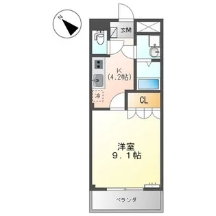 インテリジェントスペース【0202号室】の間取り