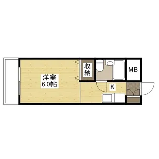 東福山駅前ビル【0507号室】の間取り