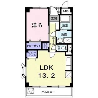 ニューマリッチ東深津【0302号室】の間取り