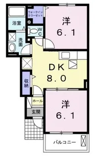 メゾン・チトセA【0102号室】の間取り