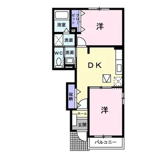 パレアナA【0103号室】の間取り