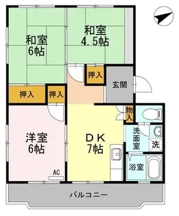 川口東マンション【0301号室】の間取り