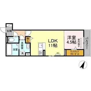 エクイティ高西【0305号室】の間取り