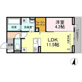 D-room城見町【102号室】の間取り