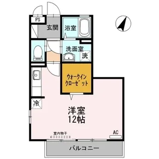 リファルジェント泉 D棟【0203号室】の間取り