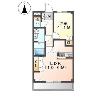 ボン・エトワール【102号室】の間取り