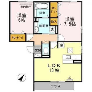 オッツ春日【0303号室】の間取り