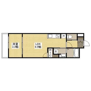 月光福山中央弐番館【0304号室】の間取り