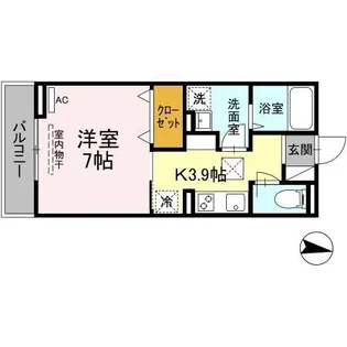 ウィステリア【0102号室】の間取り