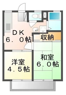 シティおかやま【203号室】の間取り