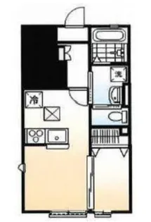 シャルール【0103号室】の間取り