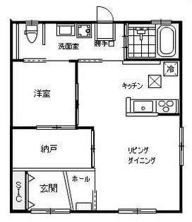 エルメゾン沖野上【100号室】の間取り