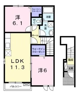 ブローテ【0201号室】の間取り