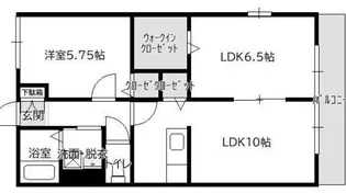 ローレルガーデン【202号室】の間取り