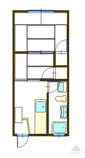 セントラルビル【203号室】の間取り