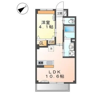 カーサフィオーレ【0302号室】の間取り