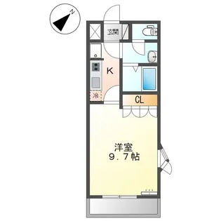 メゾン プロスパー【0201号室】の間取り