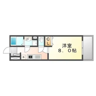 カルムシャンブル【102号室】の間取り