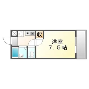 エメローズ汐田【202号室】の間取り