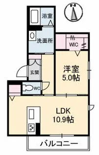 グランベレオ大門【301号室】の間取り