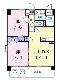 ベルマーレ【0703号室】の間取り