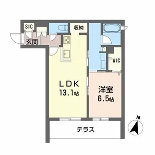 ソール デ リーブル 西町【101号室】の間取り