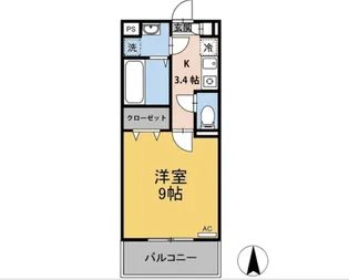 モデルノ【0202号室】の間取り