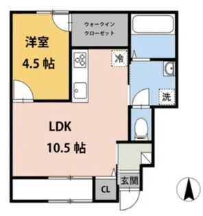 セラータ【101号室】の間取り