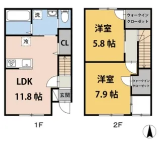 セラータ【0103号室】の間取り