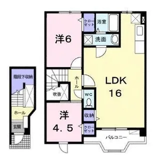 サンハイムC【202号室】の間取り