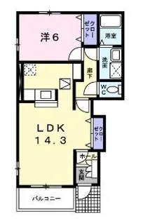 MAI DEA【101号室】の間取り