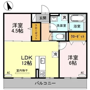 ポートサイドヴィラ Ⅱ【0102号室】の間取り