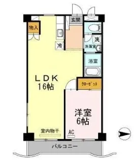 ローゼ宮尾【0402号室】の間取り