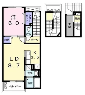 モンレーブM【0303号室】の間取り
