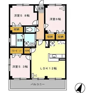 グレイスフルT【0302号室】の間取り