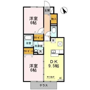 サンローズコート【102号室】の間取り