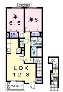 アズールコート【0204号室】の間取り