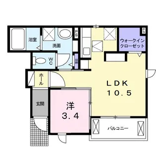 エルグラン【0102号室】の間取り