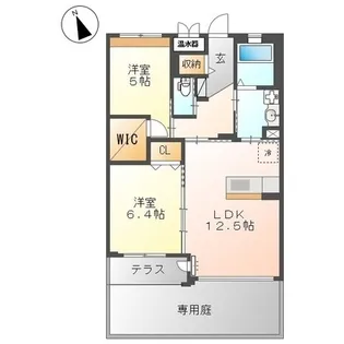 アリビオ【0103号室】の間取り