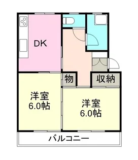 沖マンション【0301号室】の間取り