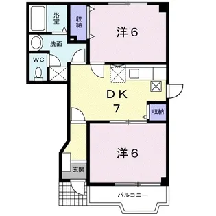 コージーハウス石井B【0103号室】の間取り