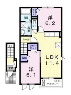 シードル【0202号室】の間取り