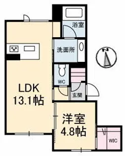 ドリーミオ【102号室】の間取り