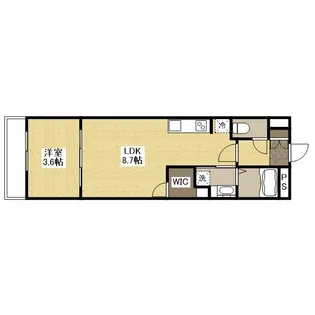 月光手城ルート2【0101号室】の間取り