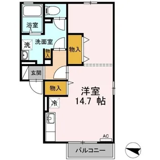 エクセル東尾道 A棟【202号室】の間取り