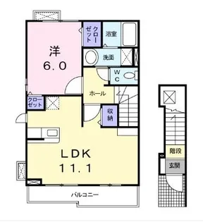 シャレオ【0202号室】の間取り
