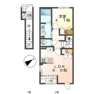 ペント・リブレ【210号室】の間取り
